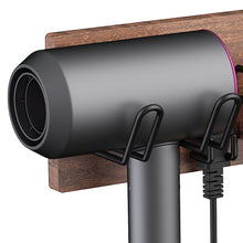 Load image into Gallery viewer, Wooden Hair Dryer Holder Wall Mount,Bathroom Organizer for Styling Tools
