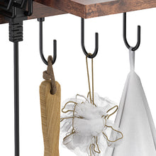 Load image into Gallery viewer, Wooden Hair Dryer Holder Wall Mount,Bathroom Organizer for Styling Tools
