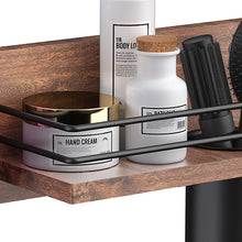 Load image into Gallery viewer, Wooden Hair Dryer Holder Wall Mount,Bathroom Organizer for Styling Tools
